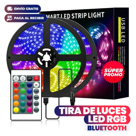 TIRAS DE LUCES LED 5 METROS CON CONTROL REMOTO