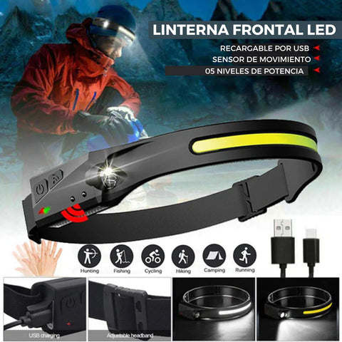 Headlamp™ - Linterna recargable de cabeza