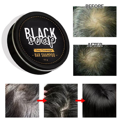 BLACK SOAP™ - SHAMPOO EN BARRA ANTICANAS RESULTADOS EN 2 SEMANAS