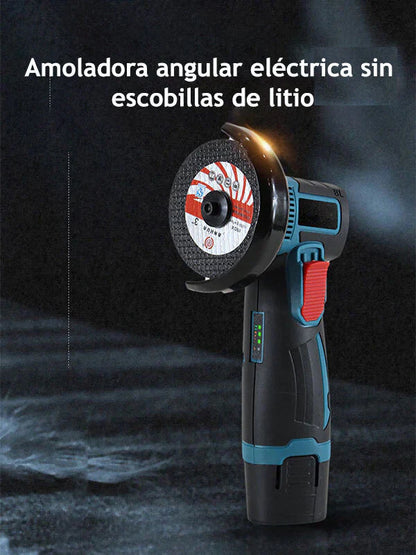 GrindPro™ - Mini Amoladora Angular Máquina Pulidora Inalámbrica Marca Tasbel Con 2 Baterías 48v