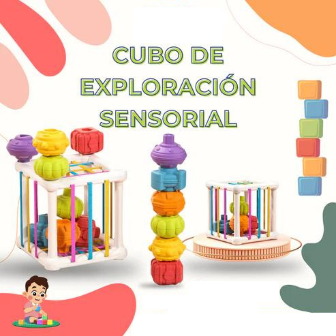 BabyCube™ Cubo Interactivo de Exploración Sensorial Montessori