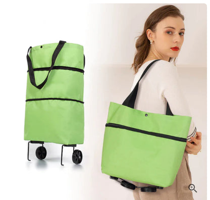 ShopSmart™ - Bolsa De Compras Plegable Con Ruedas